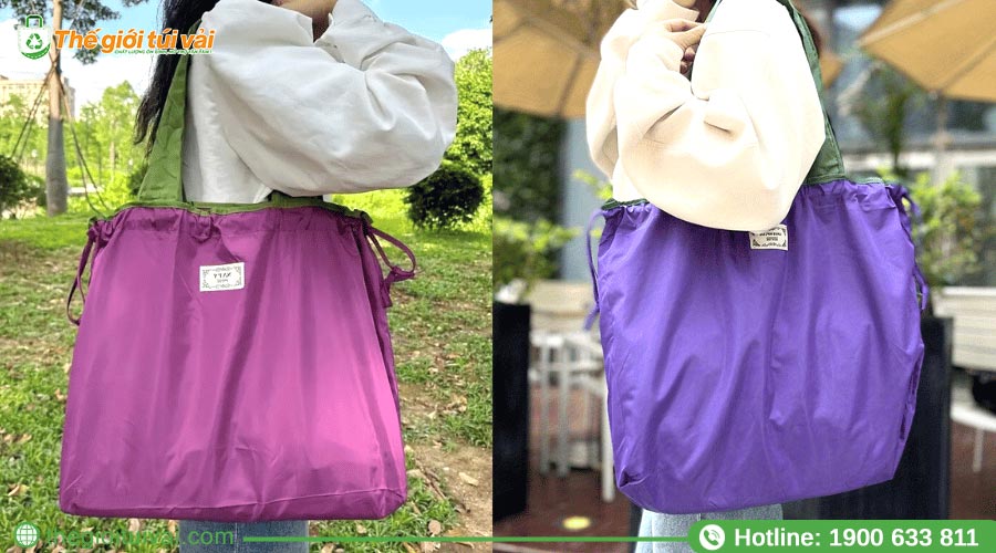 Mẫu túi xách nữ vải dù cao cấp Mẫu túi xách nữ vải dù cao cấp