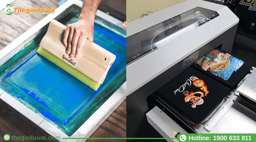 Các kỹ thuật in lụa, in chuyển nhiệt trên túi vải không dệt Các kỹ thuật in lụa, in chuyển nhiệt trên túi vải không dệt