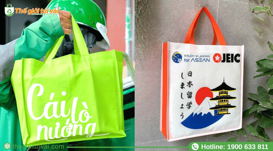 Túi vải không dệt in một màu và nhiều màu Túi vải không dệt in một màu và nhiều màu