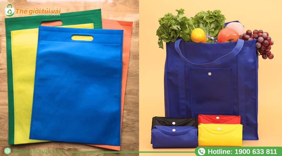 Đa dạng kiểu dáng túi vải không dệt Đa dạng kiểu dáng túi vải không dệt