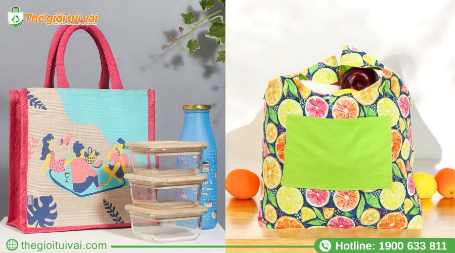 Mẫu túi vải in logo bằng kỹ thuật in PET sắc nét Mẫu túi vải in logo bằng kỹ thuật in PET sắc nét