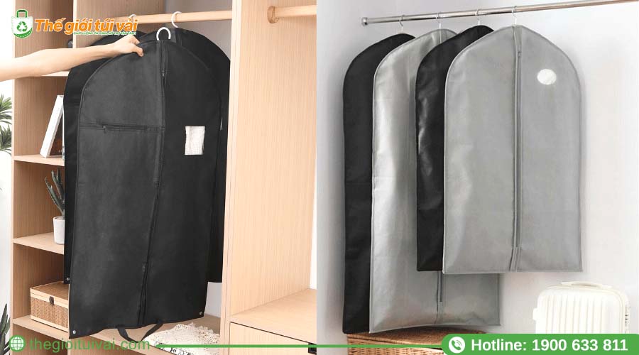 Túi vải đựng áo vest giúp chống bụi bẩn tuyệt đối Túi vải đựng áo vest giúp chống bụi bẩn tuyệt đối