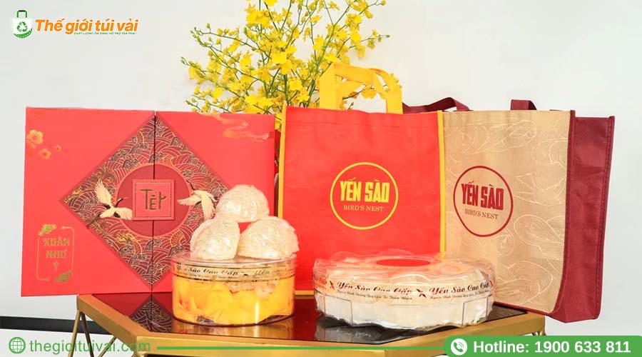 Túi vải đựng yến sào - giải pháp tăng độ nhận diện thương hiệu Túi vải đựng yến sào - giải pháp tăng độ nhận diện thương hiệu