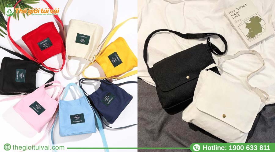 Túi canvas đeo chéo thiết kế gọn nhẹ phù hợp các hoạt động ngoài trời Túi canvas đeo chéo thiết kế gọn nhẹ phù hợp các hoạt động ngoài trời