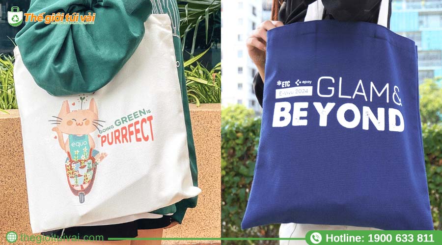 Mẫu túi canvas kích cỡ phù hợp ngành sự kiện Mẫu túi canvas kích cỡ phù hợp ngành sự kiện