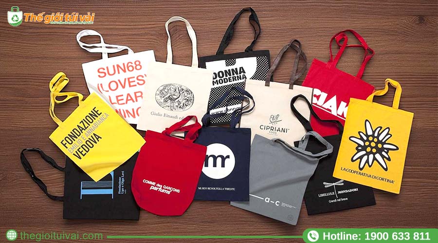 Đa dạng màu sắc, kích cỡ túi vải bố Đa dạng màu sắc, kích cỡ túi vải bố