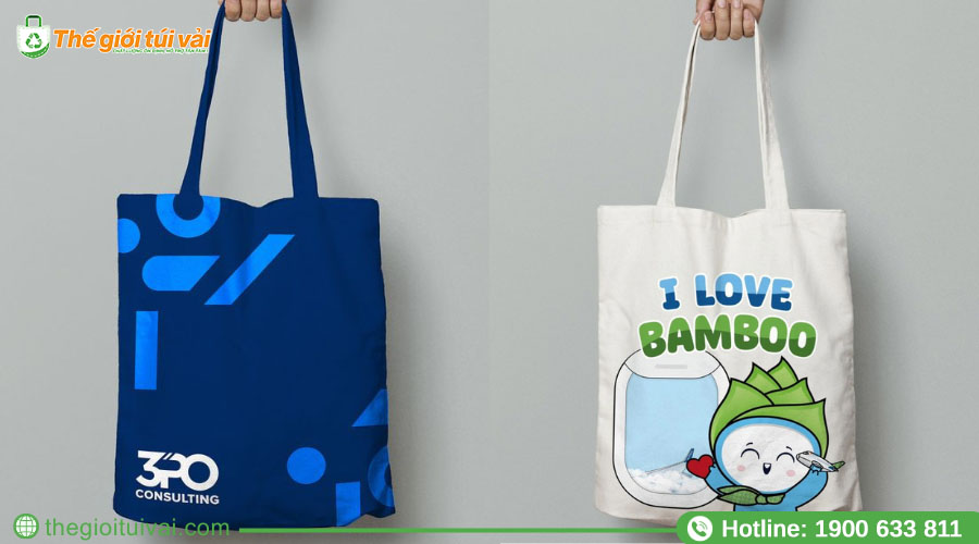 Mẫu túi canvas in logo dùng trong sự kiện ra mắt sản phẩm