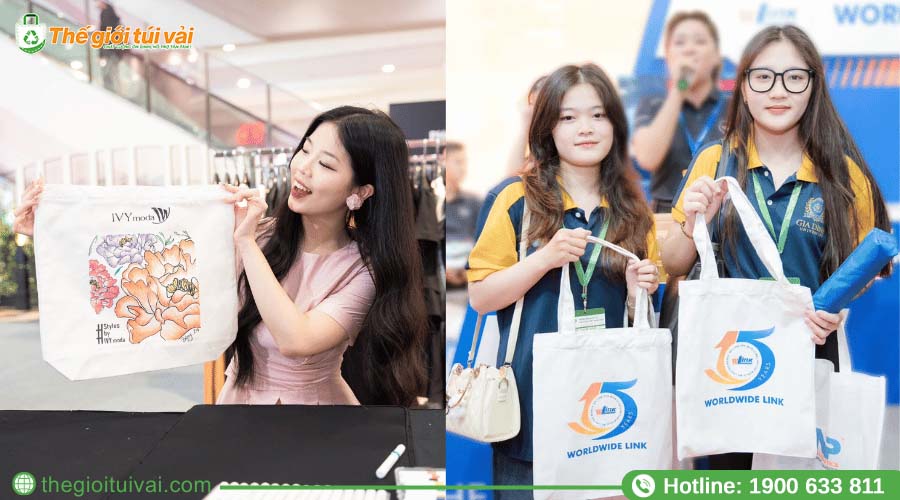 Sử dụng túi vải canvas trong các chương trình khuyến mãi Sử dụng túi vải canvas trong các chương trình khuyến mãi