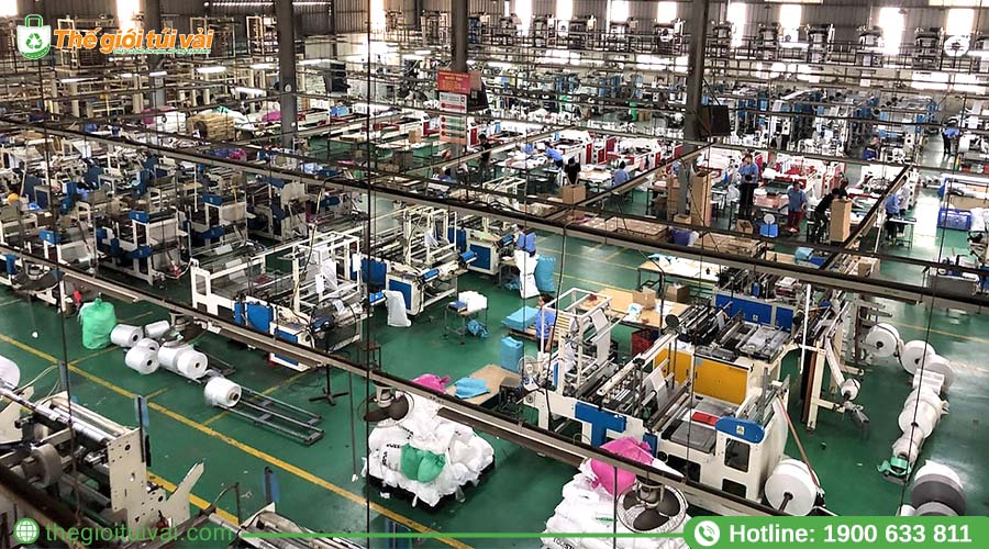 Quy trình may túi vải đay với dây chuyền kiểm soát từng công đoạn Quy trình may túi vải đay với dây chuyền kiểm soát từng công đoạn