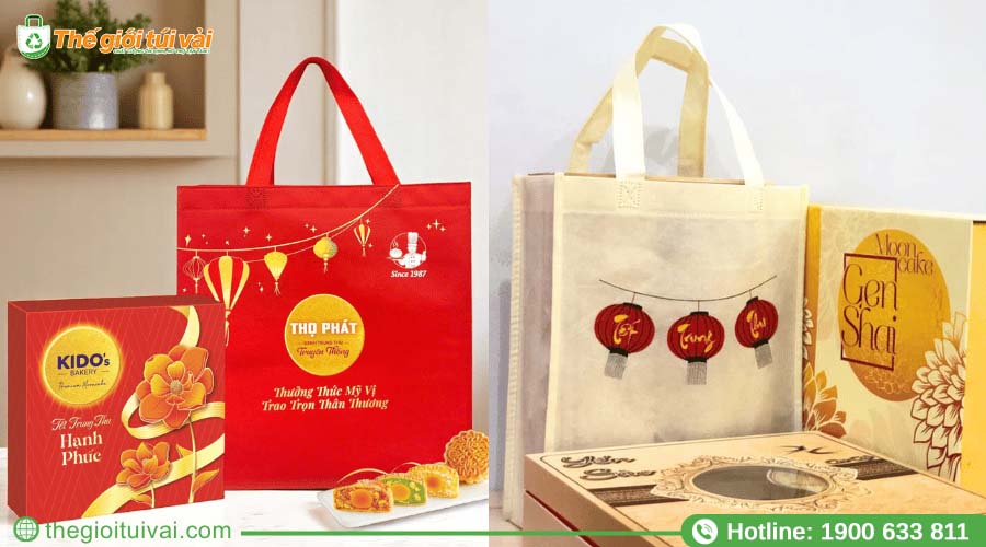 Các loại túi vải đựng hộp 2, 4, 6 bánh với kích thước tiêu chuẩn Các loại túi vải đựng hộp 2, 4, 6 bánh với kích thước tiêu chuẩn