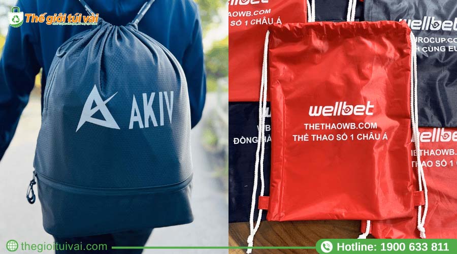 Mẫu mã phong phú balo dây rút phù hợp nhiều concept Mẫu mã phong phú balo dây rút phù hợp nhiều concept