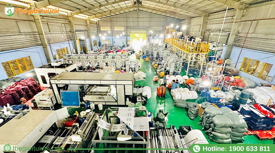 Nhà máy sản xuất Thế Giới Túi Vải Nhà máy sản xuất Thế Giới Túi Vải