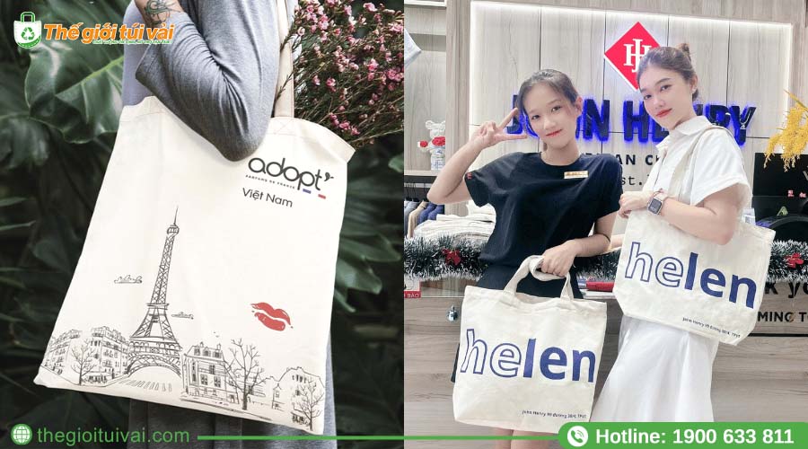 Mẫu túi canvas in logo thương hiệu, đặt may sỉ theo yêu cầu Mẫu túi canvas in logo thương hiệu, đặt may sỉ theo yêu cầu