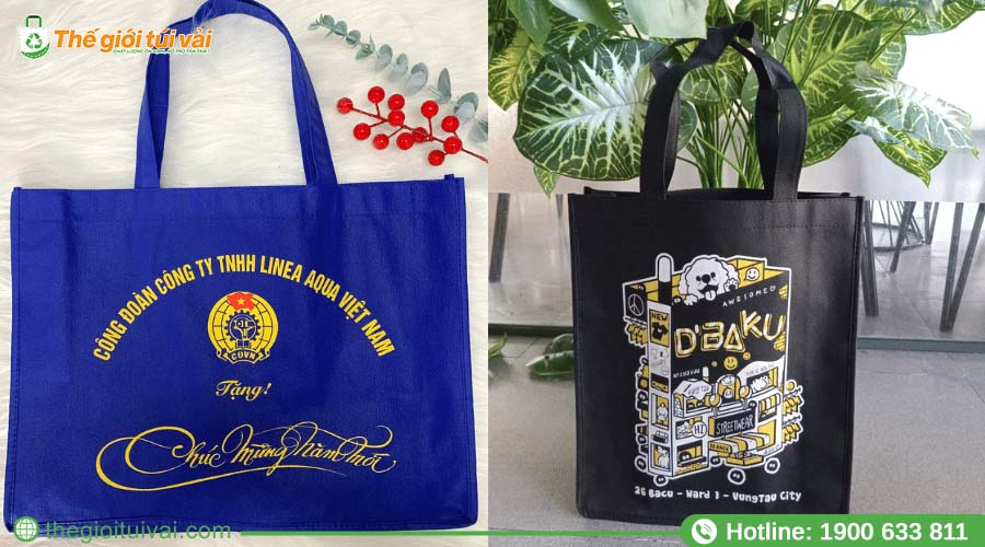 Mẫu túi vải không dệt in logo được in ấn tại Thế Giới Túi Vải Mẫu túi vải không dệt in logo được in ấn tại Thế Giới Túi Vải