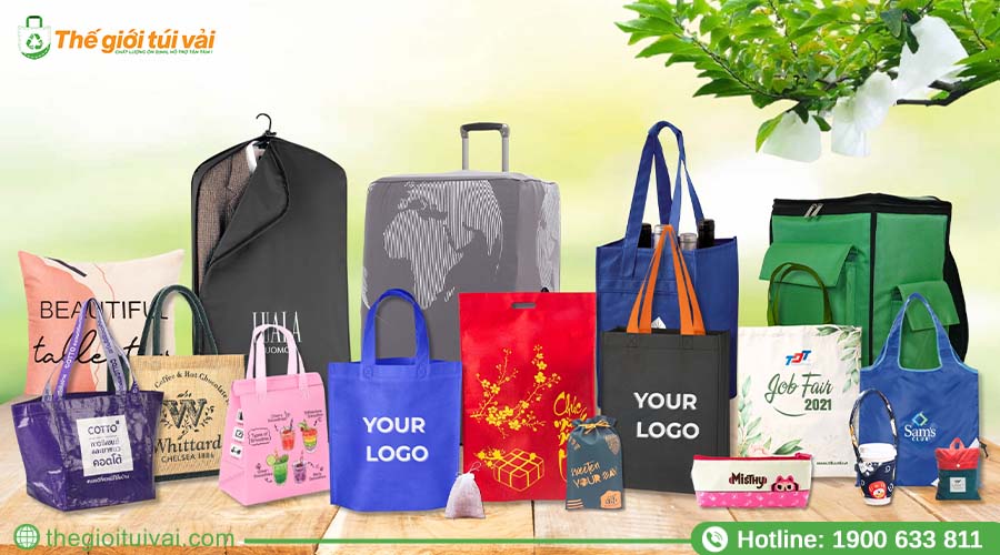 Các loại túi vải không dệt với đa dạng kiểu dáng Các loại túi vải không dệt với đa dạng kiểu dáng