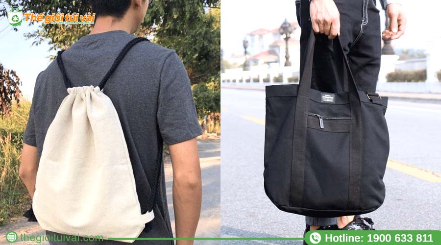 Đa dạng các kiểu dáng túi xách vải bố nam Đa dạng các kiểu dáng túi xách vải bố nam