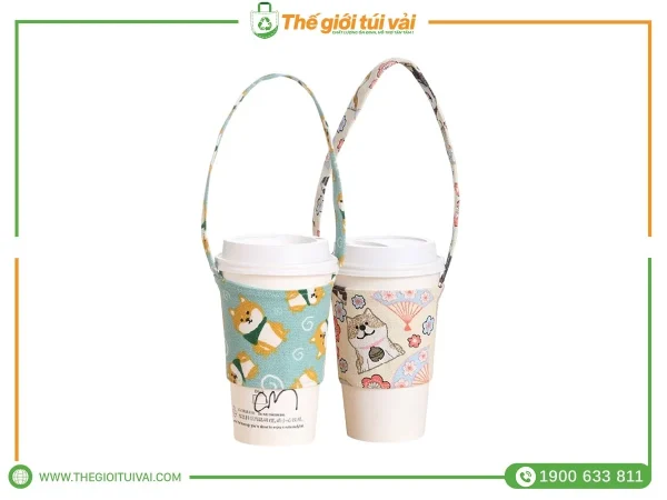 Quai vải đựng ly gallery