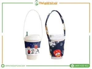 Quai vải đựng ly
