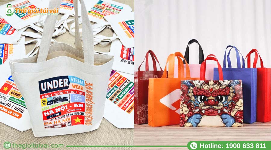 Các mẫu túi vải không dệt và canvas Các mẫu túi vải không dệt và canvas