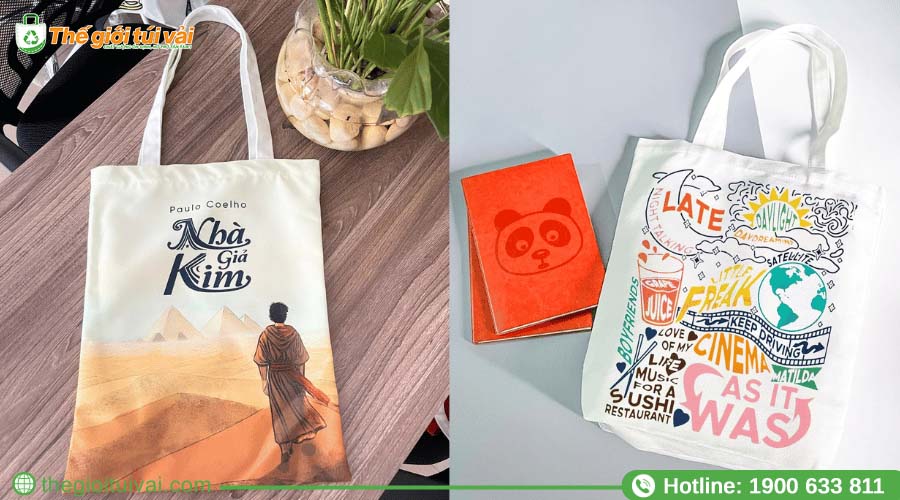 Bộ túi canvas phiên bản giới hạn in hình minh họa sách bán chạy Bộ túi canvas phiên bản giới hạn in hình minh họa sách bán chạy