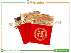 Túi vải đựng trang sức