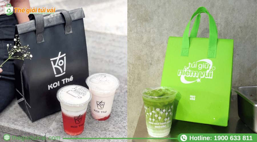 Các mẫu túi vải không dệt giữ nhiệt phù hợp ngành FB Các mẫu túi vải không dệt giữ nhiệt phù hợp ngành F&B