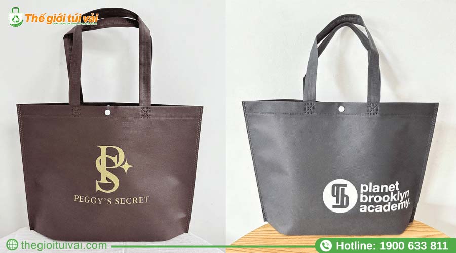 Túi vải không dệt ép nhiệt với đường viền gọn gàng Túi vải không dệt ép nhiệt với đường viền gọn gàng