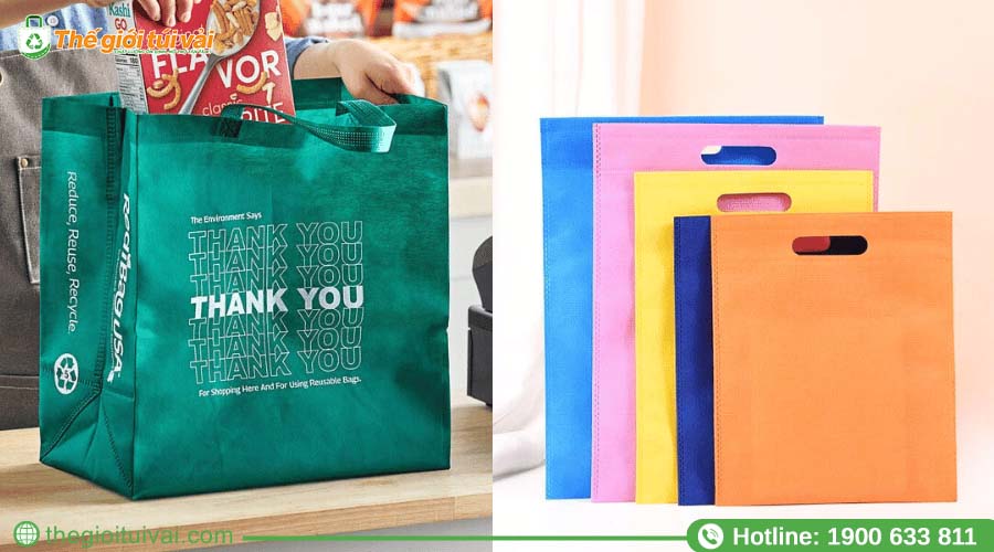 Các loại quai túi vải không dệt khác nhau Các loại quai túi vải không dệt khác nhau