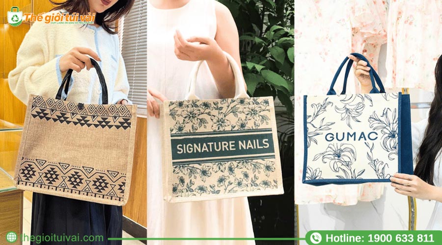 Túi vải đay - Quà tặng tuyệt vời thân thiện môi trường Túi vải đay - Quà tặng tuyệt vời thân thiện môi trường