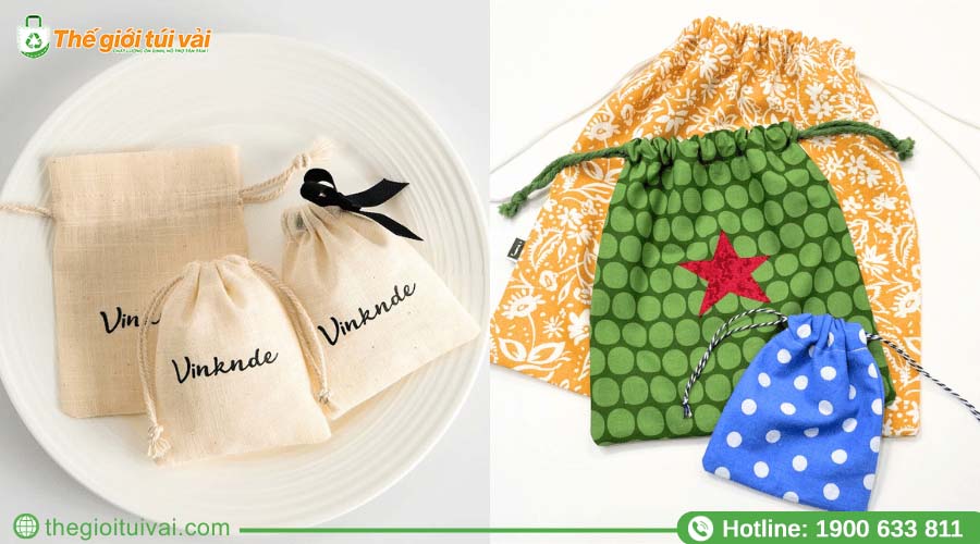Mẫu túi canvas dây rút thiết kế đẹp mắt Mẫu túi canvas dây rút thiết kế đẹp mắt