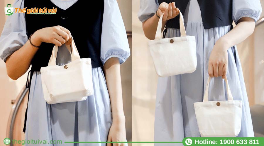 Túi canvas mini đựng vật dụng gọn gàng và tiện dụng Túi canvas mini đựng vật dụng gọn gàng và tiện dụng