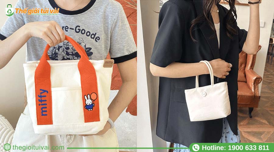 Túi canvas nhỏ có thể linh hoạt biến hóa với mọi outfit Túi canvas nhỏ có thể linh hoạt biến hóa với mọi outfit