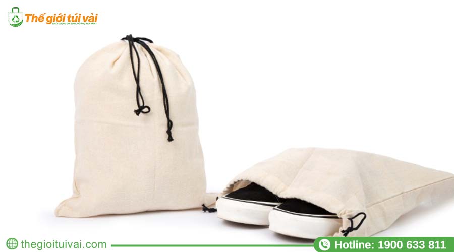 Túi canvas trơn dùng đựng giày Túi canvas trơn dùng đựng giày