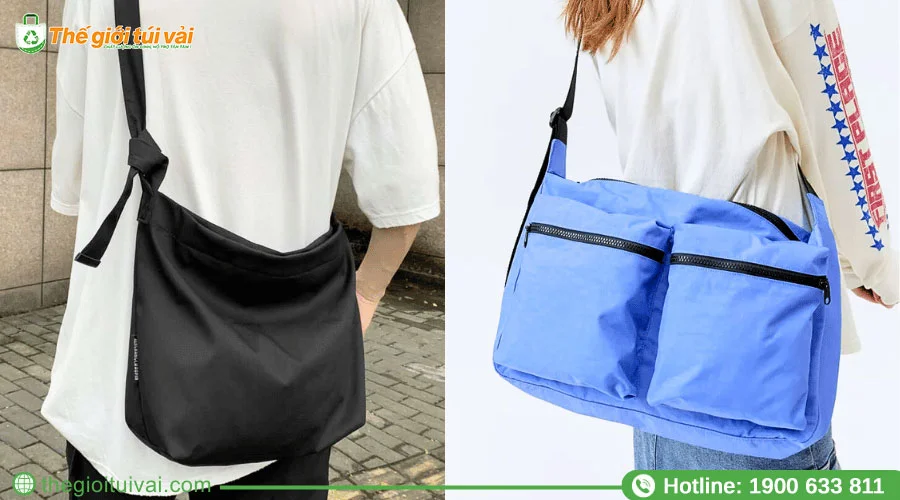 Túi đeo chéo vải dù - phụ kiện thời trang tiện lợi Túi đeo chéo vải dù - phụ kiện thời trang tiện lợi
