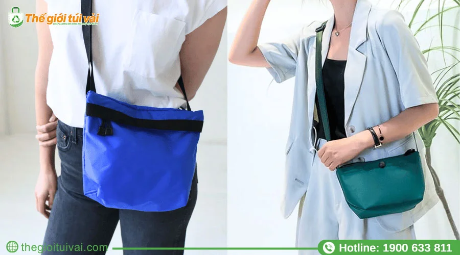 Túi đeo chéo nữ vải dù cao cấp ứng dụng đi chơi, đi học Túi đeo chéo nữ vải dù cao cấp ứng dụng đi chơi, đi học