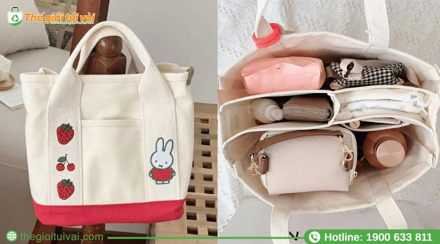 Túi đựng đồ cá nhân chất liệu vải canvas Túi đựng đồ cá nhân chất liệu vải canvas
