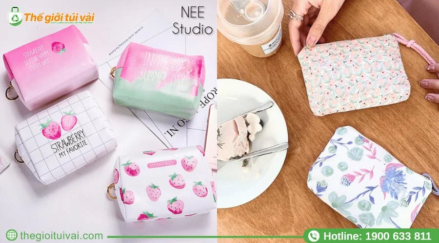 Túi vải đựng đồ cá nhân dây kéo đảm bảo an toàn vật dụng bên trong Túi vải đựng đồ cá nhân dây kéo đảm bảo an toàn vật dụng bên trong