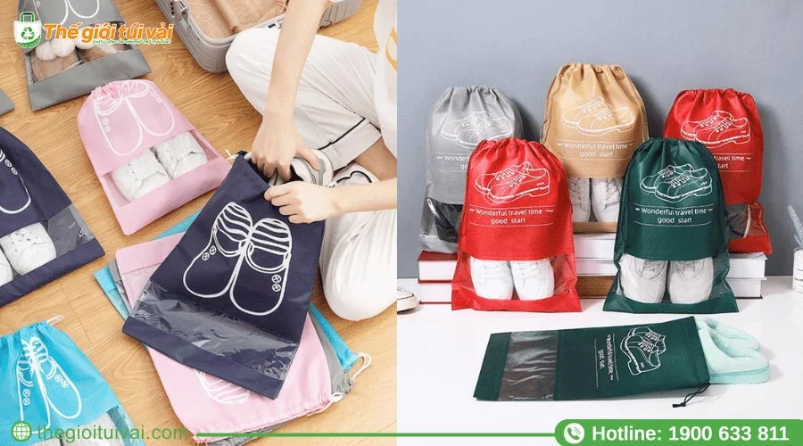 Đa dạng màu sắc túi đựng giày phổ biến hiện nay Đa dạng màu sắc túi đựng giày phổ biến hiện nay