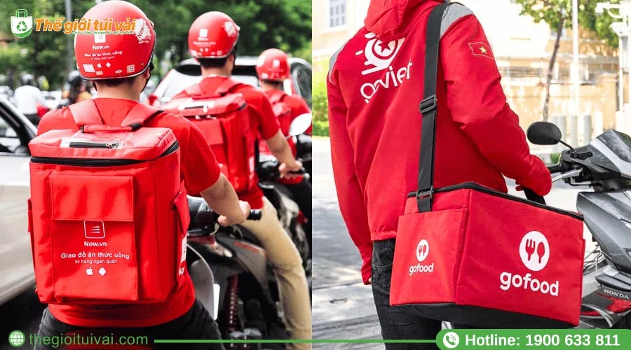 Túi giữ nhiệt giao hàng giúp vận chuyển thức ăn nhiệt độ ổn định Túi giữ nhiệt giao hàng giúp vận chuyển thức ăn nhiệt độ ổn định