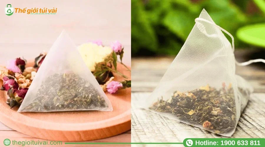 Vải lưới nylon tạo nên túi lọc trà
