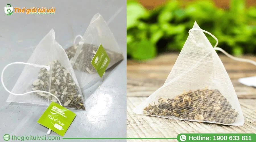 Túi lọc trà dạng tam giác
