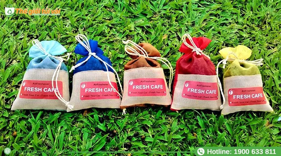Ý tưởng thiết kế túi thơm đựng cà phê in logo đơn giản Ý tưởng thiết kế túi thơm đựng cà phê in logo đơn giản