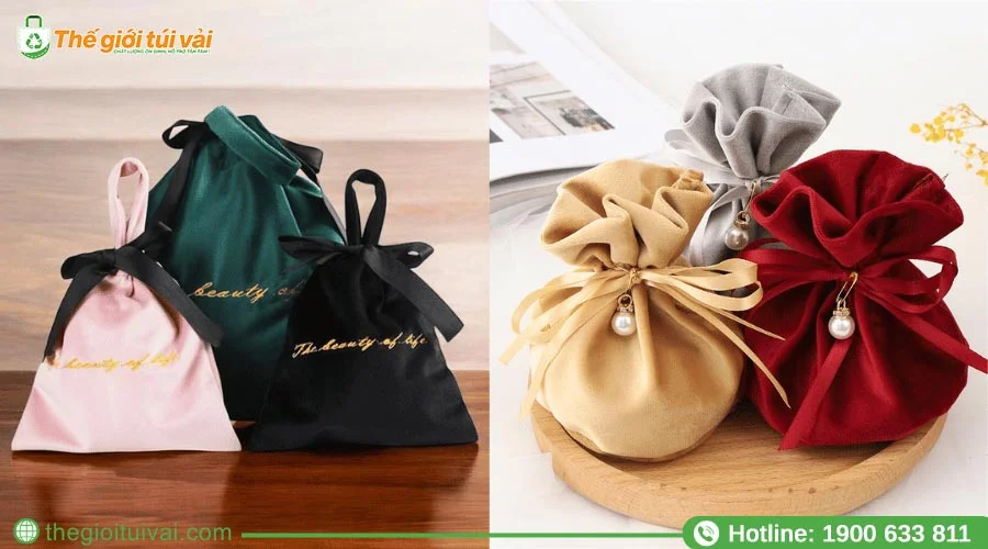 Túi thơm chất liệu vải nhung Túi thơm chất liệu vải nhung
