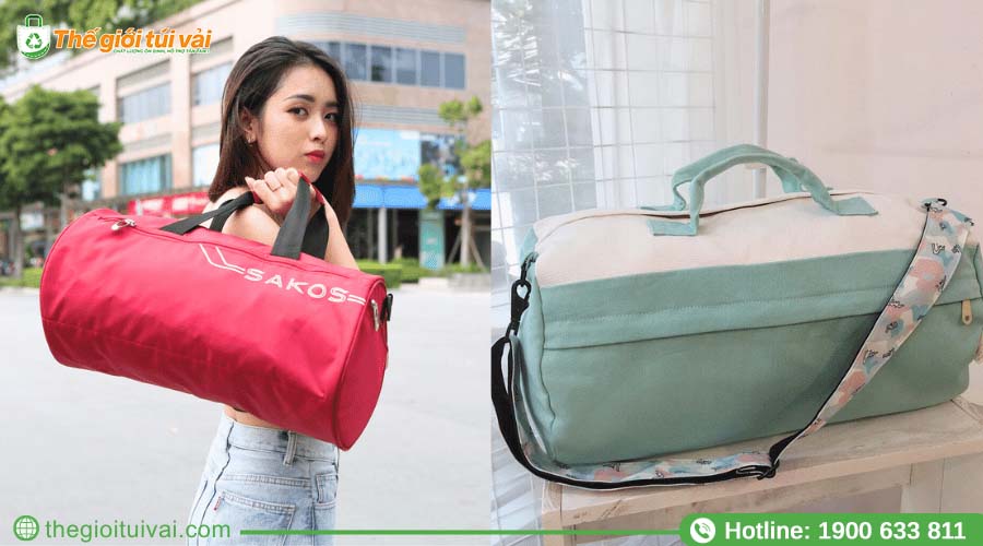 Túi trống canvas lớn, thích hợp đựng sản phẩm thể thao Túi trống canvas lớn, thích hợp đựng sản phẩm thể thao