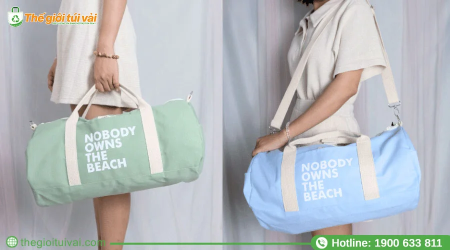 Túi trống du lịch chất liệu vải canvas Túi trống du lịch chất liệu vải canvas