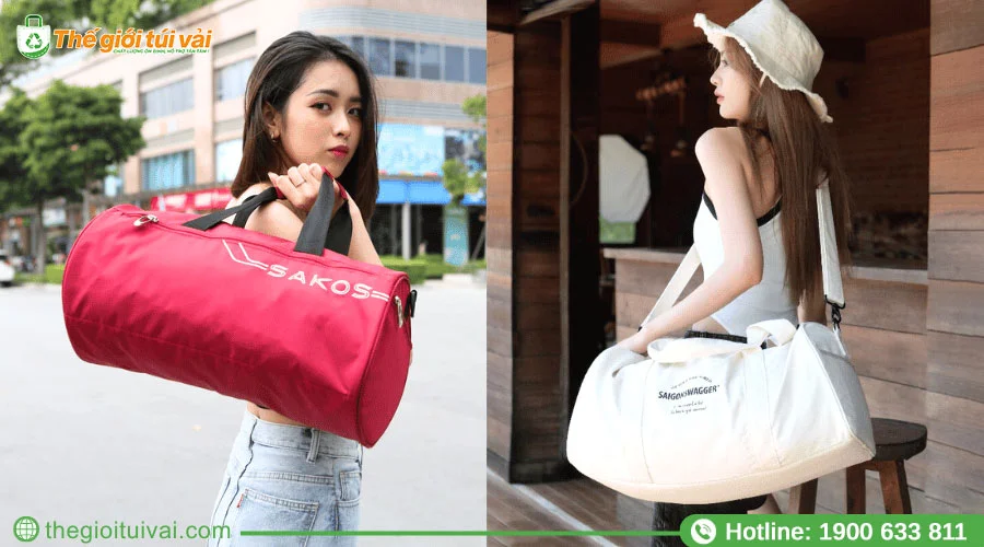 Ý tưởng thiết kế túi trống in logo thương hiệu đơn giản Ý tưởng thiết kế túi trống in logo thương hiệu đơn giản