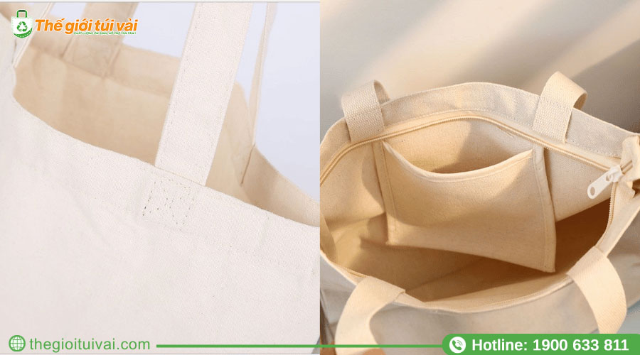 Túi vải bao bố với chất liệu vải thô, mộc mạc Túi vải bao bố với chất liệu vải thô, mộc mạc