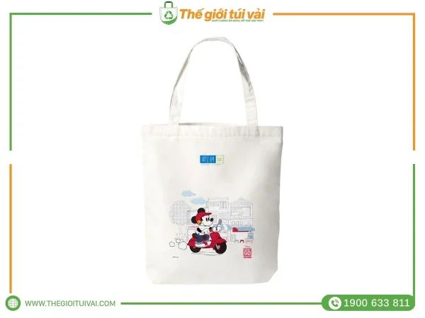 Túi vải canvas chặt đáy gallery