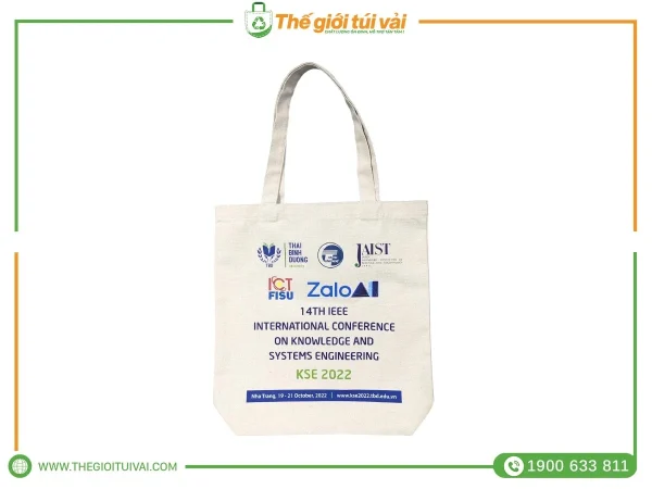 Túi vải canvas chặt đáy gallery