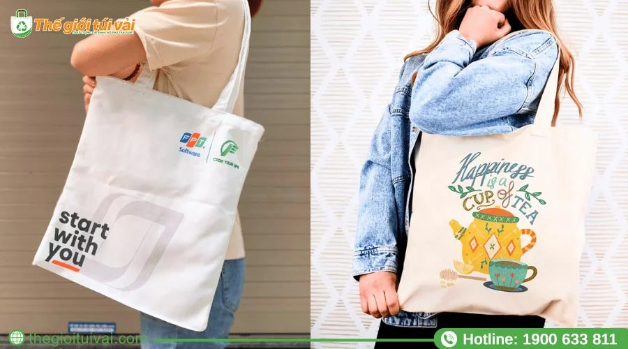 Kích thước thường được sản xuất của túi vải canvas dạng dẹp Kích thước thường được sản xuất của túi vải canvas dạng dẹp